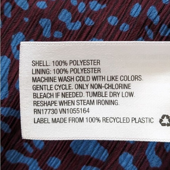 A NEW DAY Multicolored Romantic Classic Pleated Maxi Dress Long Sleeves - Picture 12 of 12